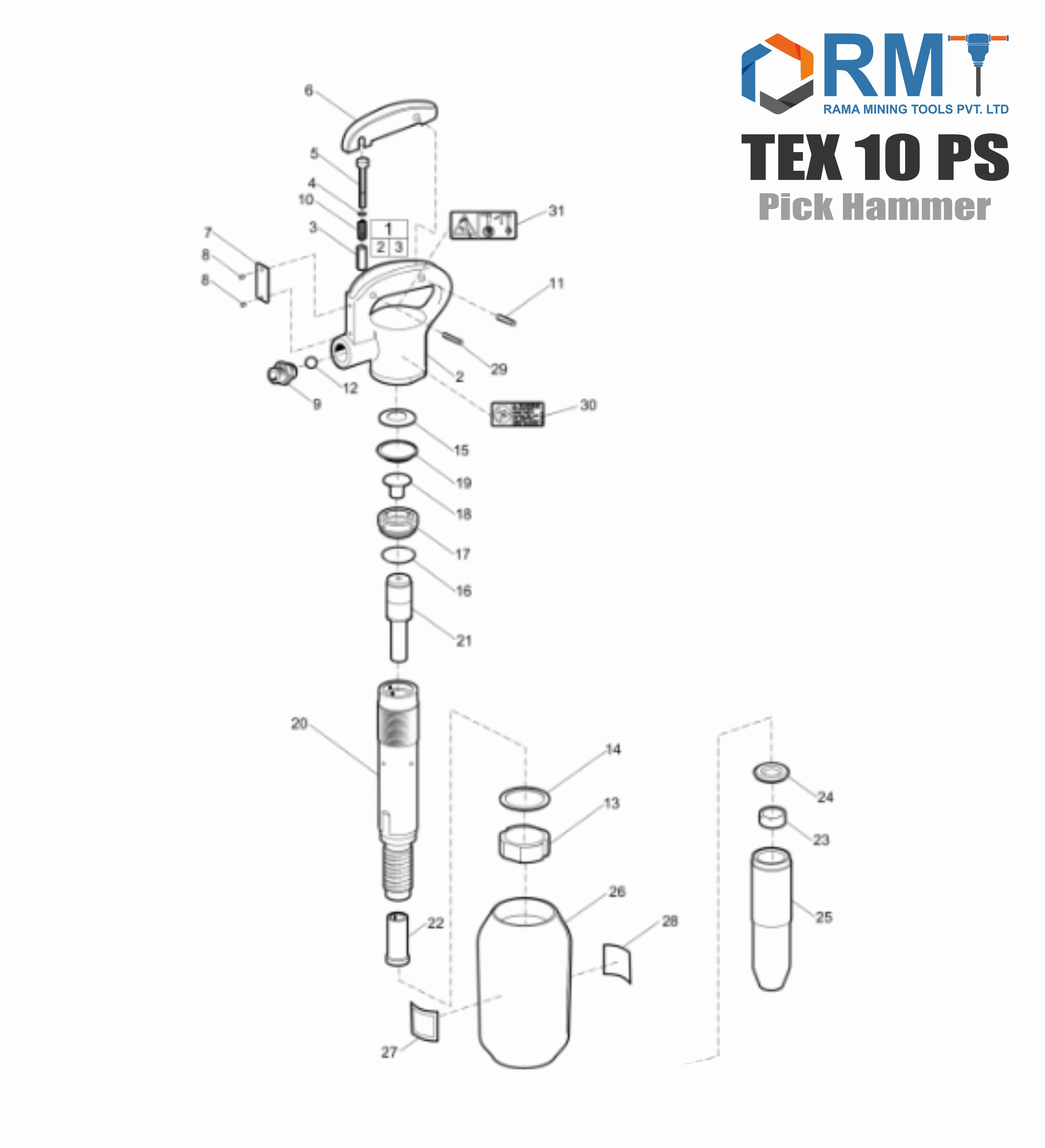 TEX 10 PS - Pick Hammer